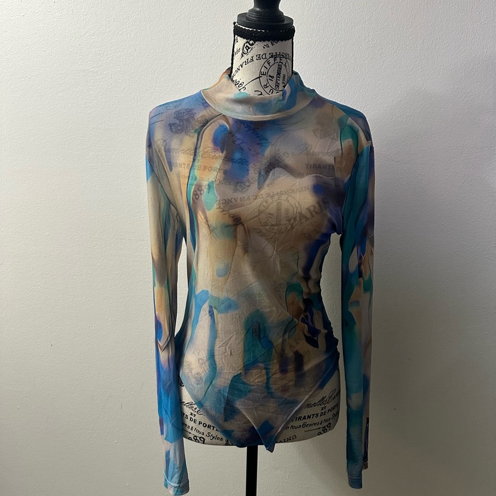 Multicolor Sheer Women's Bodysuit